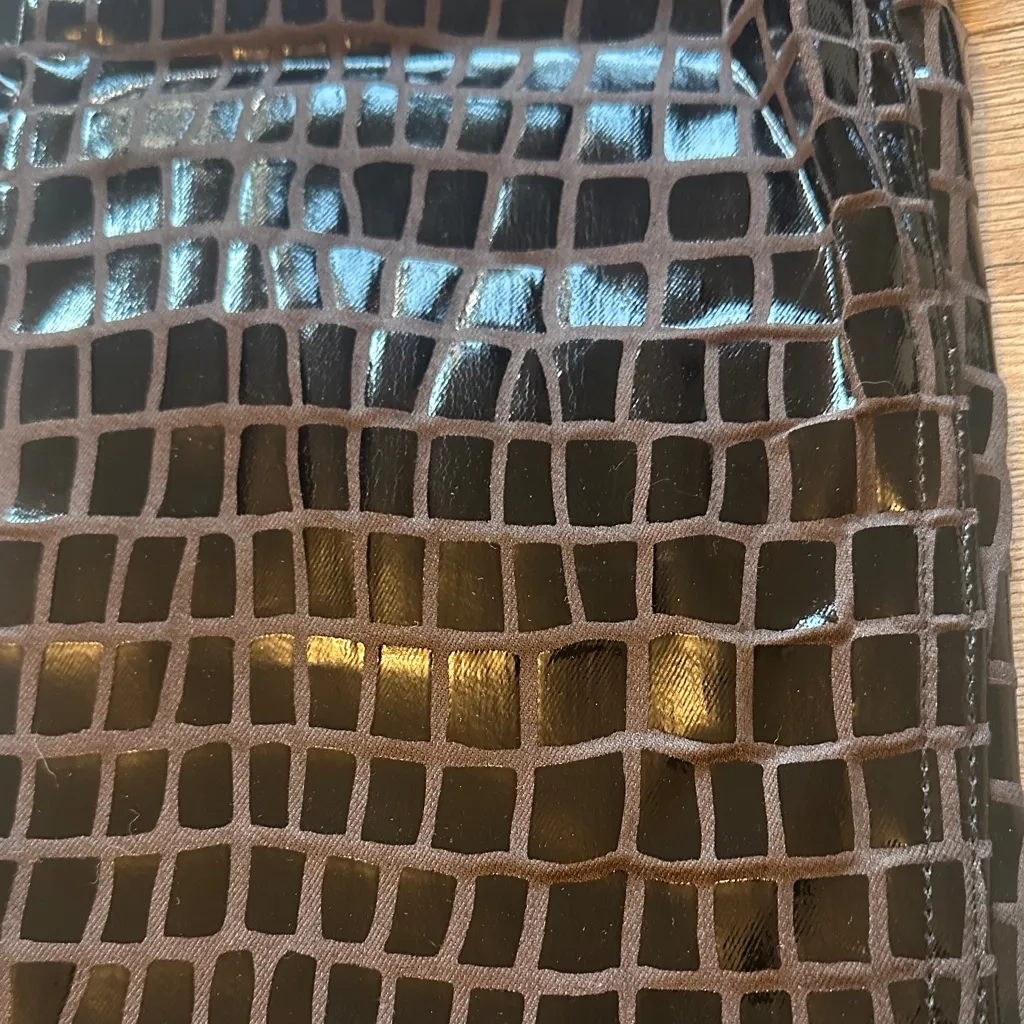 NWOT TopShop Straight Leg Pant Brown Croc Size 26 - Image 5