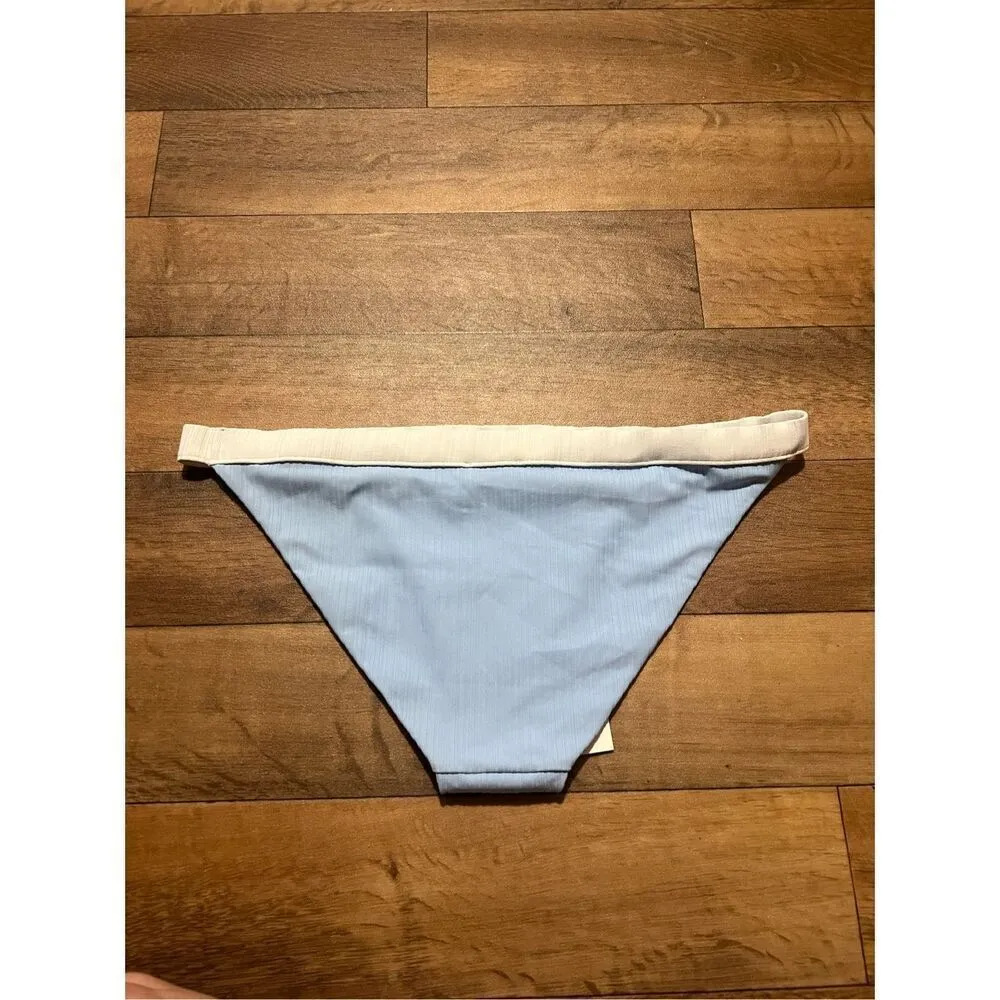 Onia Leila Blue With White Trim Bikini Bottom Woman’s Size XL NEW MSRP $95 - Image 8