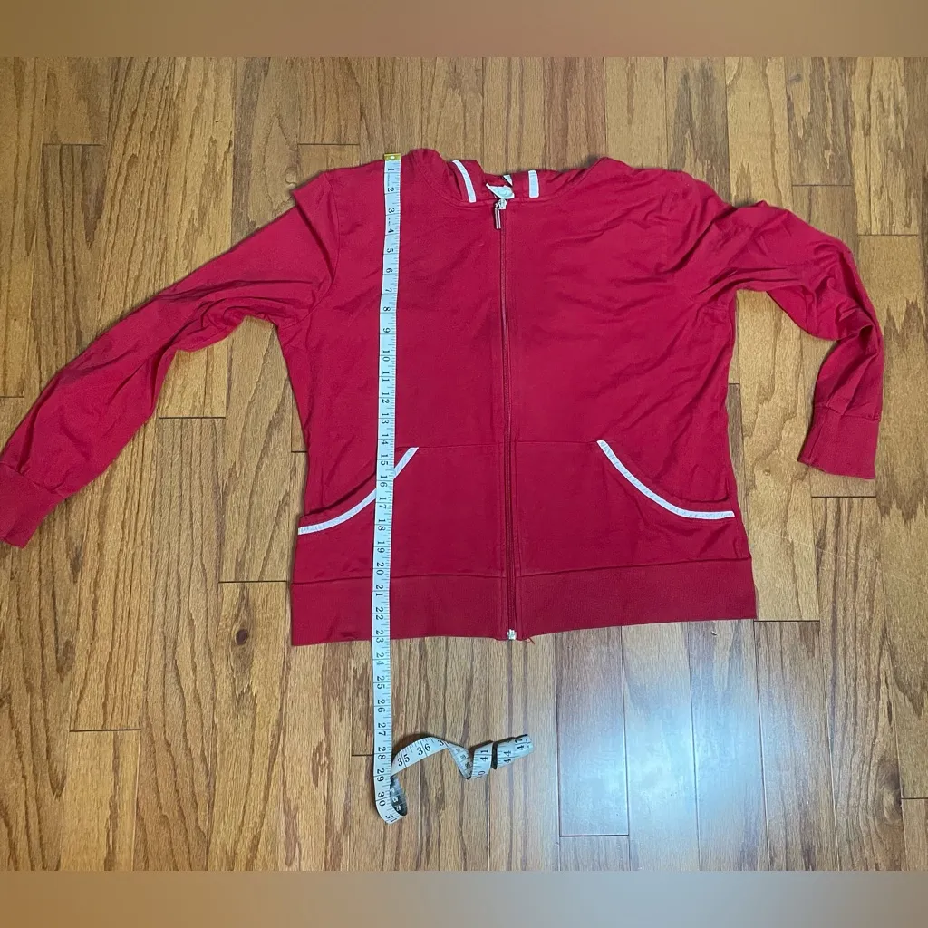 Kim Rogers- Red Women's Zip-up Jacket Size L - Image 4