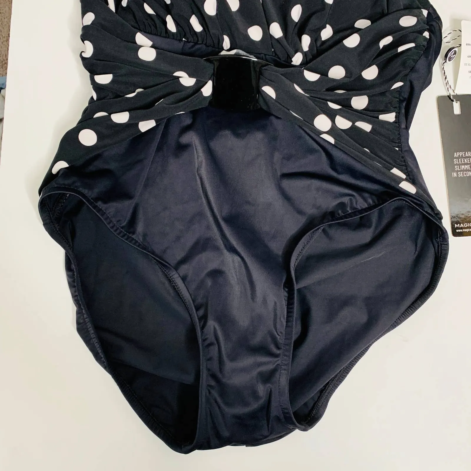 MagicSuit Small Bang Angelina Wire Free One Piece Swimsuit 6009714 Size 12 New Black - Image 5