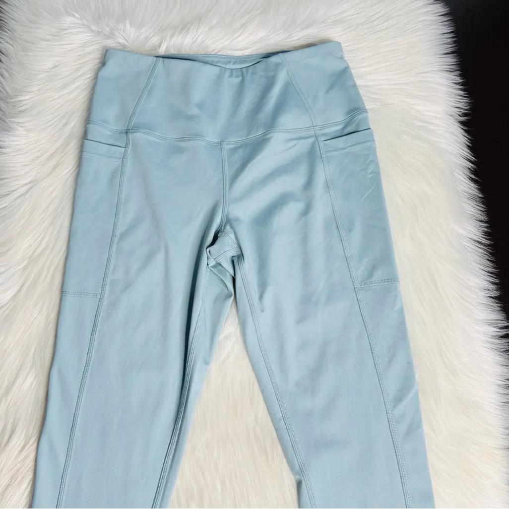 32 Degrees Blue Side Pocket Full Length Leggings - Image 2