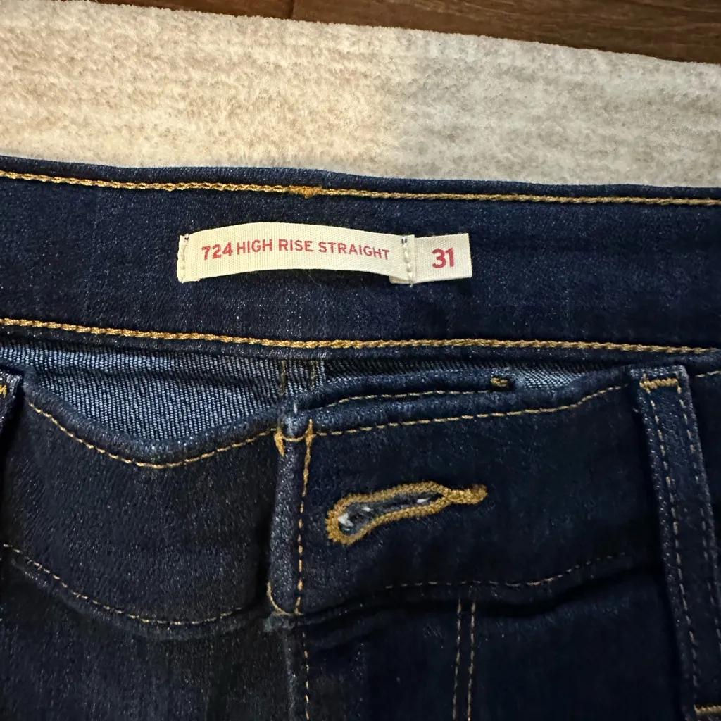 Women’s Levi High Rise Straight Jeans - Image 5