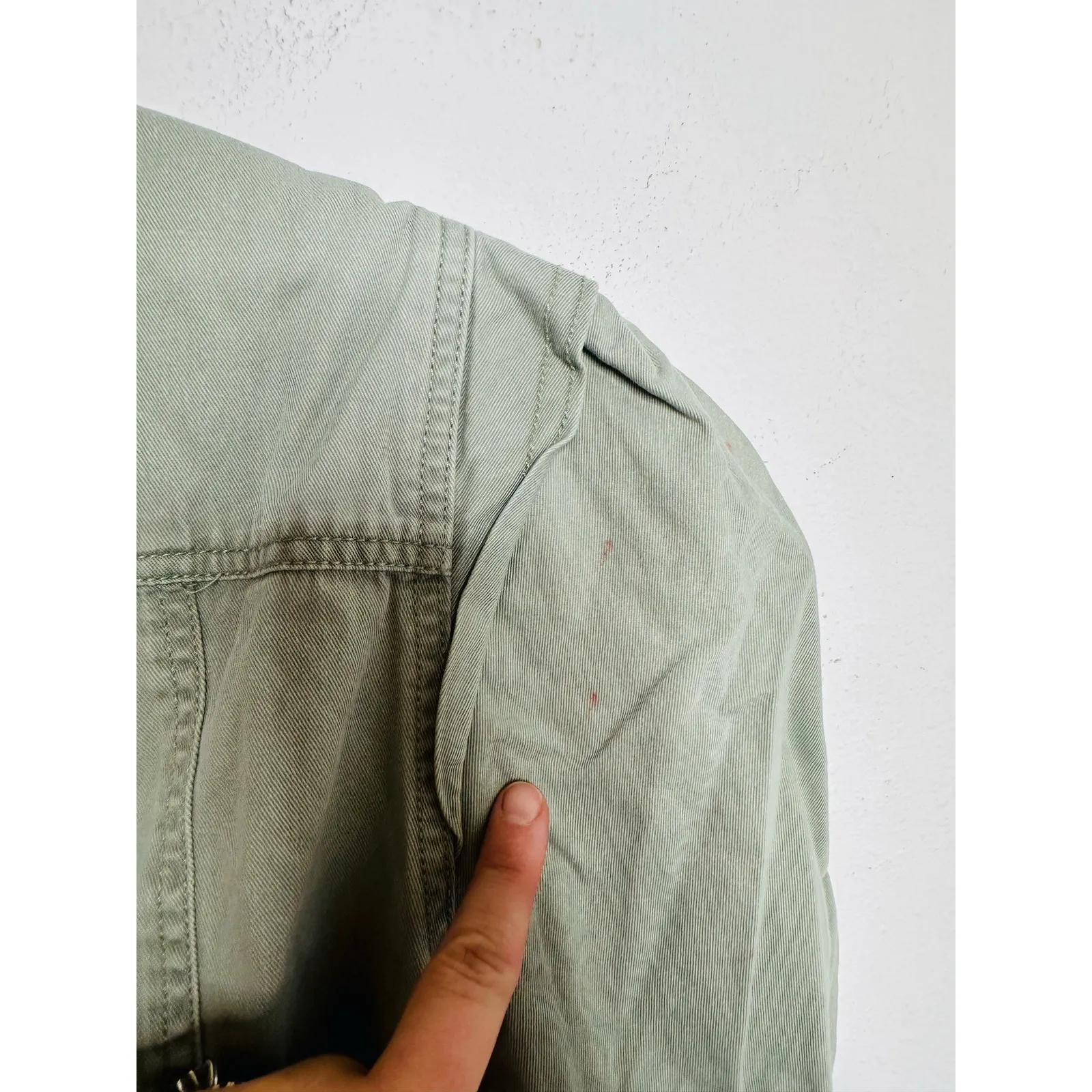 ULLA JOHNSON Sage Green 100% Cotton Short Sleeve Puffed Tied Carmine Romper sz 2 - Image 7