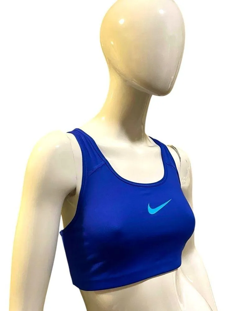 Nike Dri-Fit Women's Blue Sports Bra Medium Athleisure - Image 9
