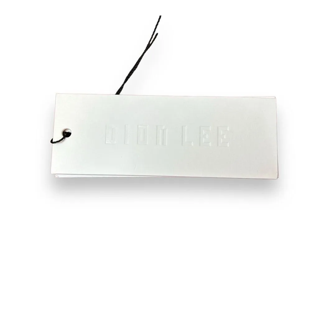 Dion Lee Merino Cardigan Dress Rust Orange Brown Rib Knit Size US 8 - Image 5