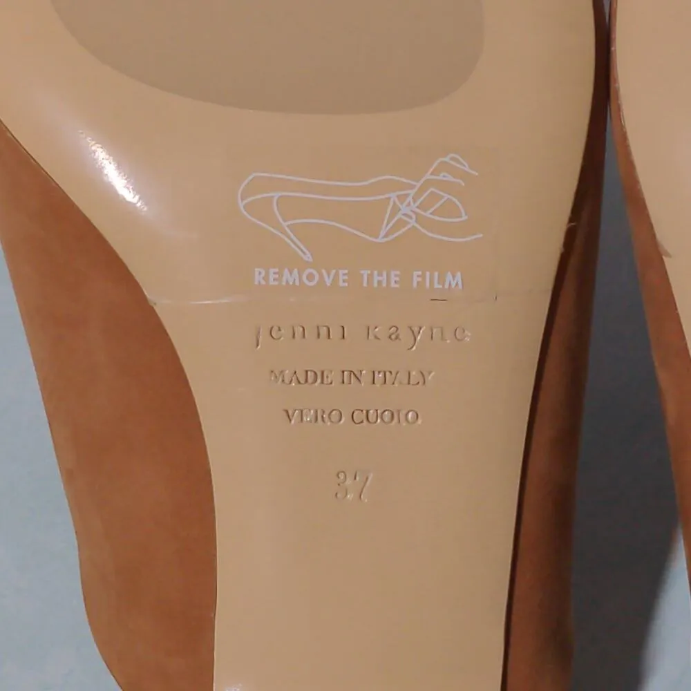 Jenni Kayne Oiled Leather Kitten Heel Mule in Walnut – Size 37 (US 7) – NWOT - Image 10