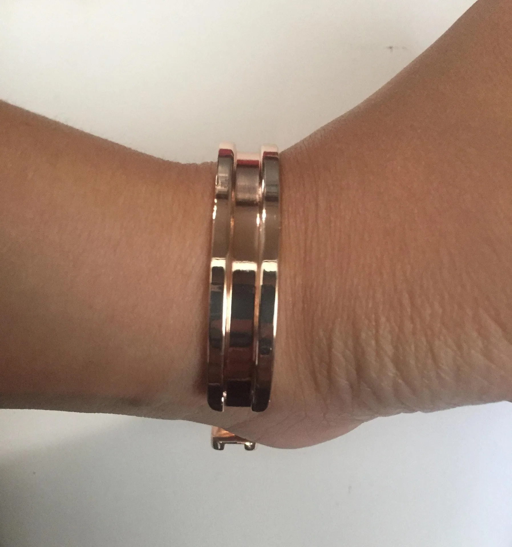 Handmade Rose gold open back bangle - Image 4