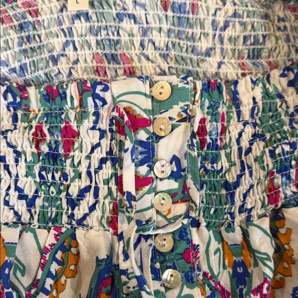 Christian Siriano Multicolor Long skirt set 100% rayon Orange Size L - Image 6