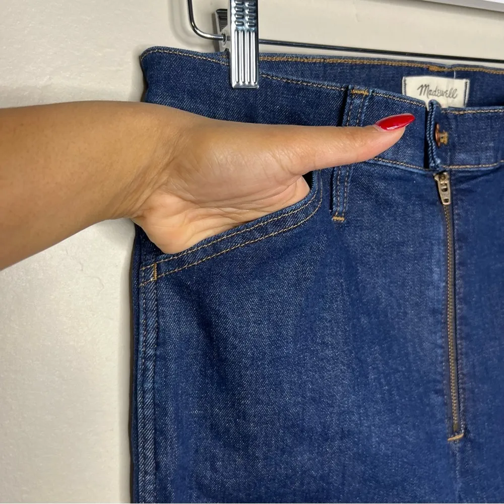 Madewell 10" High-Rise Skinny Crop Jeans in Macarthur Wash Exposed Zip‎ Edition - Image 7
