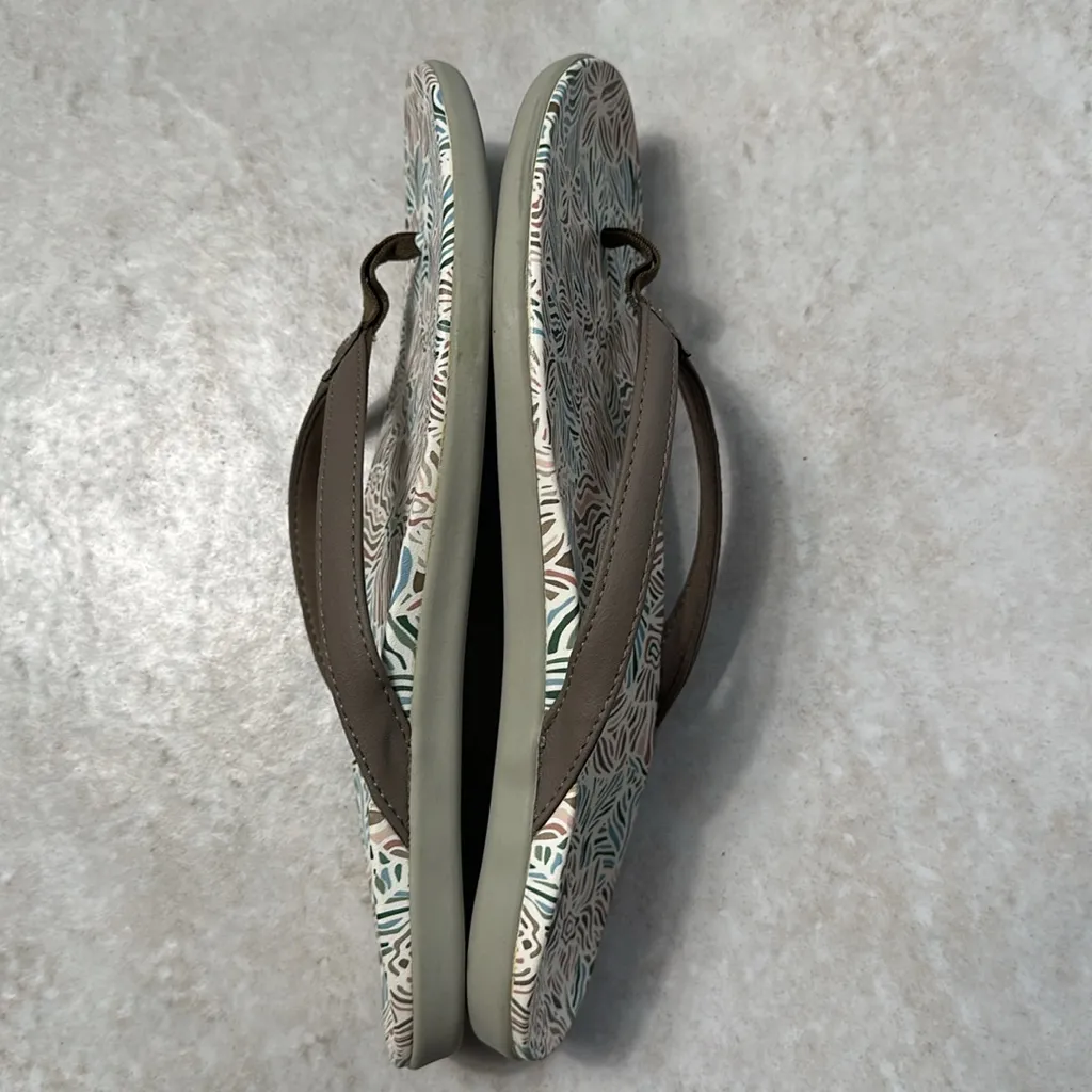 Olukai Womens Ho'opio‎ Hau Warm Taupe /Hau Sandals Size 9 - Image 4