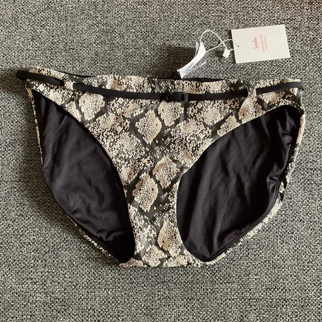 Andie The Scala Top S & The Riviera High Waisted Bottom M Snake Print - Image 6