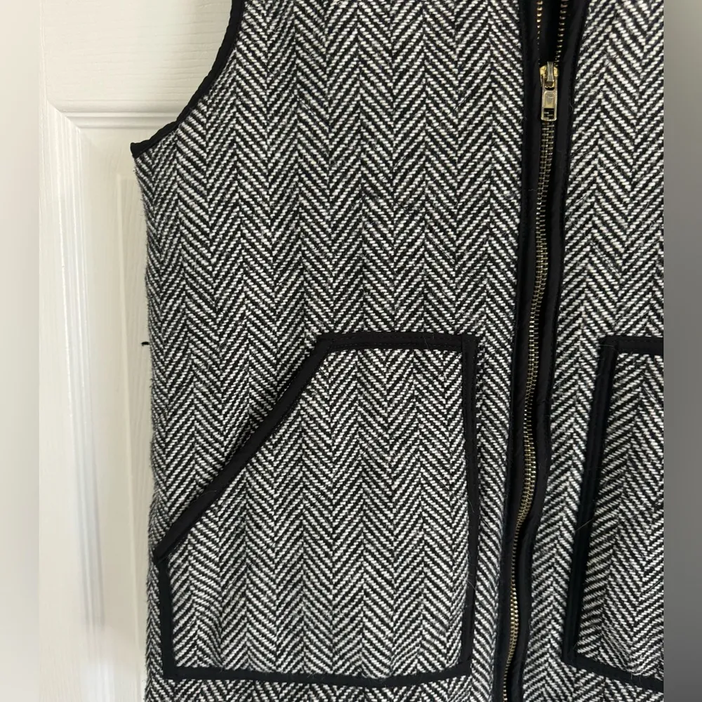 Grey and Black Herringbone Vest - Image 4