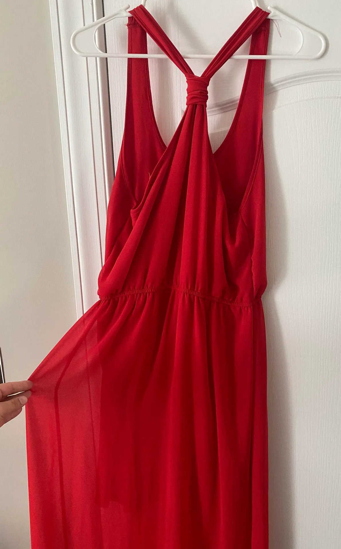 Nordstrom Red-Orange Maxi Dress - Image 4