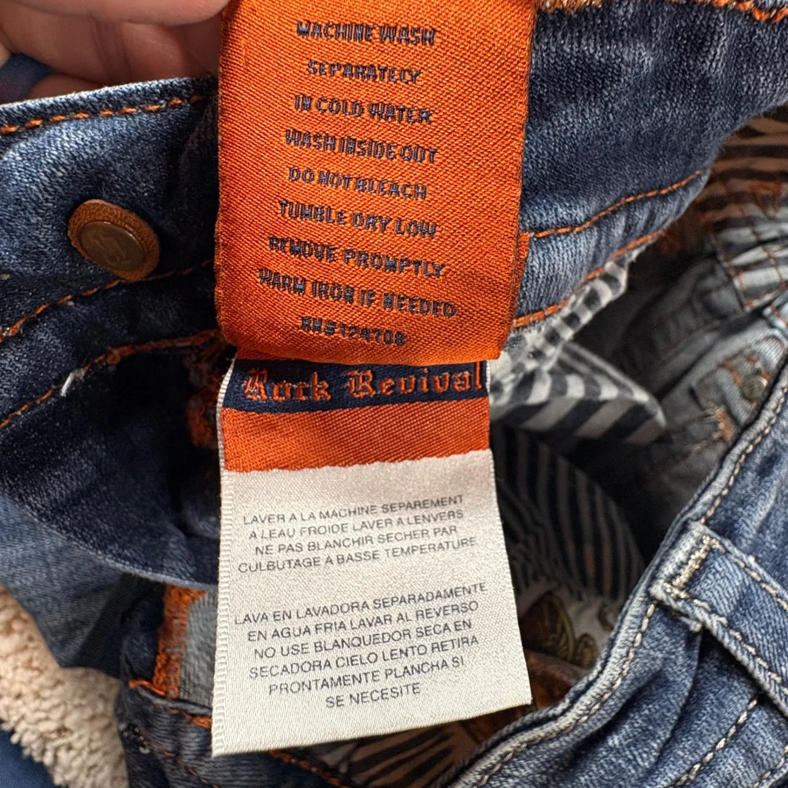 Rock Revival Buckle Bootcut Jeans Women's 27 Embellished Thick Stitch Y2K denim - Image 14