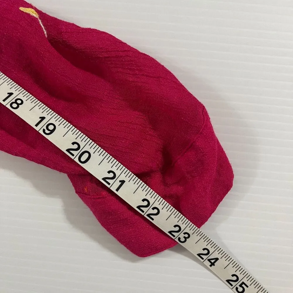 Fig and Flower Women’s Long Sleeve Floral Embroidered Tunic Blouse Size XL Pink - Image 9