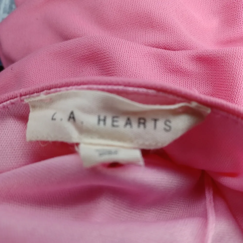 L.A. Hearts Pink Strapless Ruched Top - Image 9