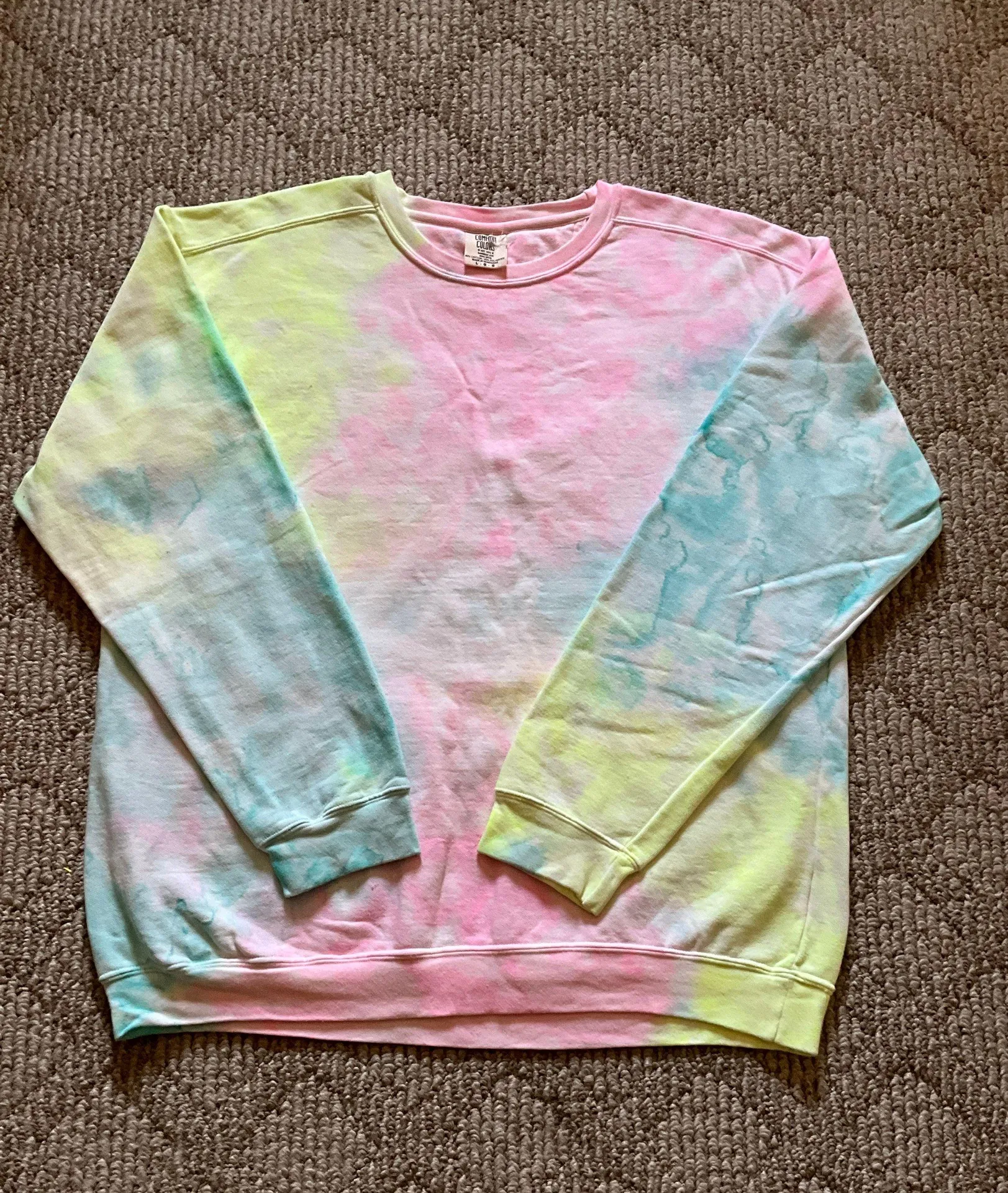 Crewneck Garment Dye Ring Spun Sweatshirt - Image 5