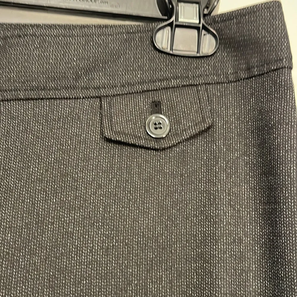 Women's Josephine Petite Gray Trouser Pants Straight Leg Size 6P EUC #6278 - Image 3