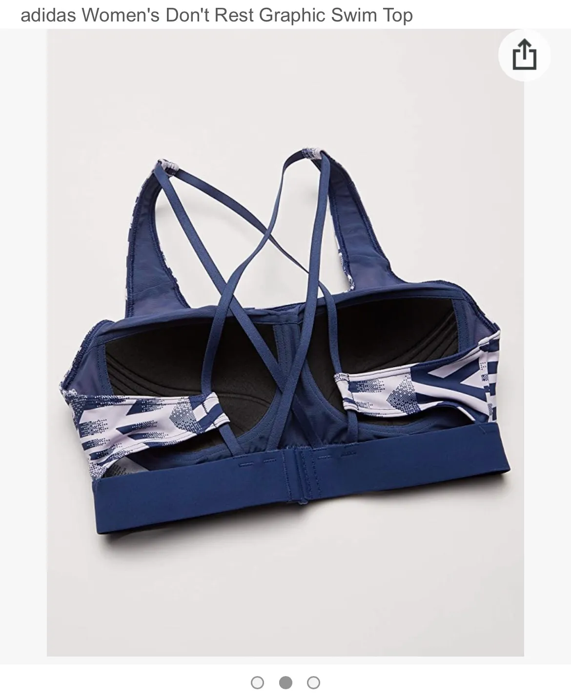 Women's Don't Rest Graphic Swim Top Purple Tint 30A NWT - Image 2