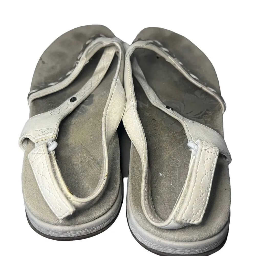 Merrell Steela Bloom Silver Birch Toe Ring Back Strap Sandals 8US/39EUR - Image 4