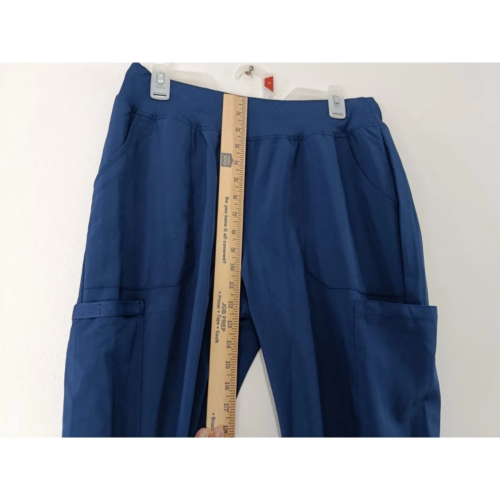 Dickies Women’s Scrub Pants Blue Straight Leg Medical Uniform Nurse Size M - Image 3