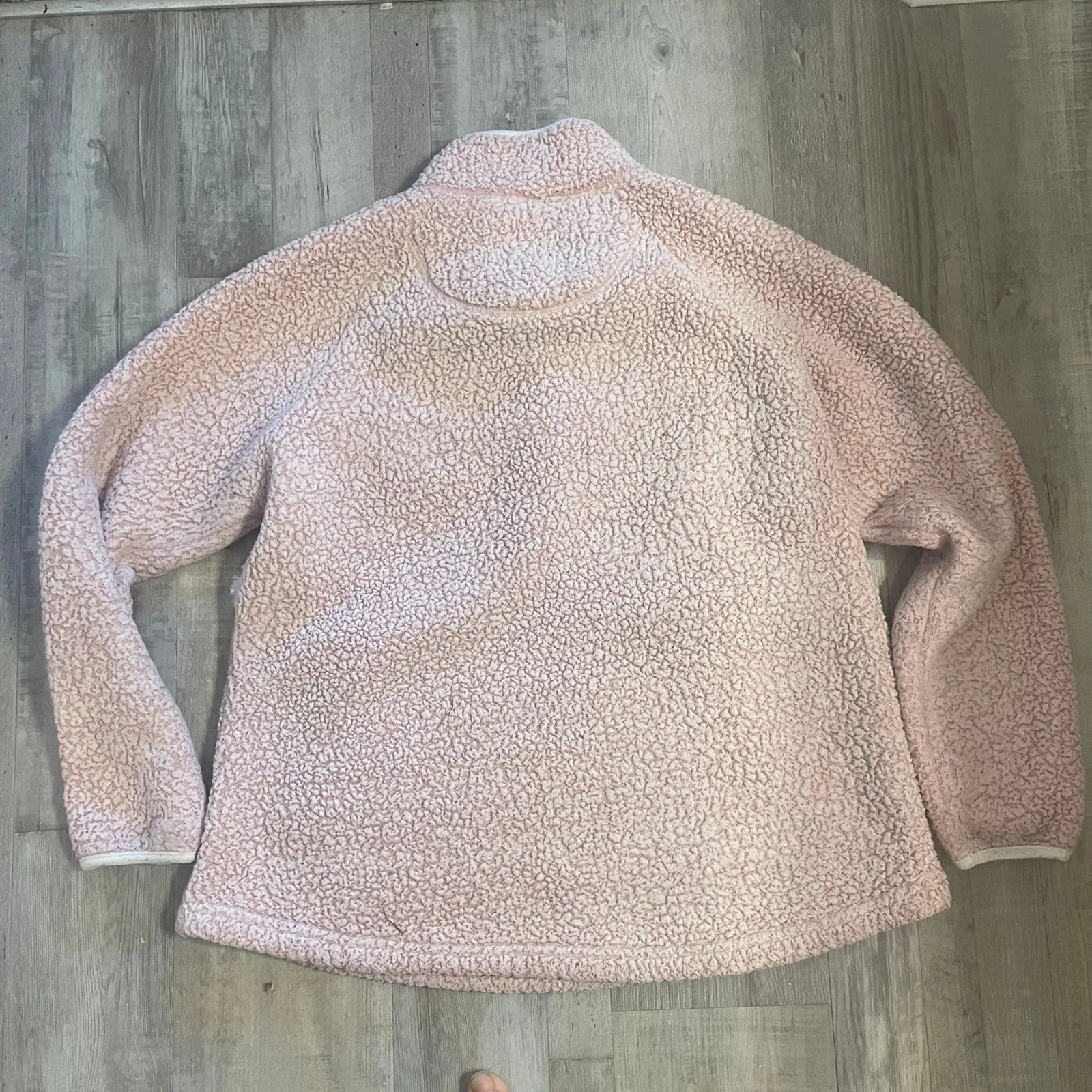 Simply Southern Pink Sherpa Pullover 1/4 snap Size XLarge - Image 7