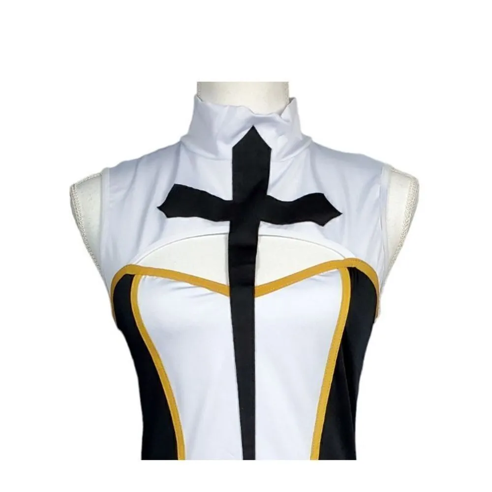 Music Legs Nun Costume Size S/M Black White Halloween Party Cosplay Sexy New - Image 3