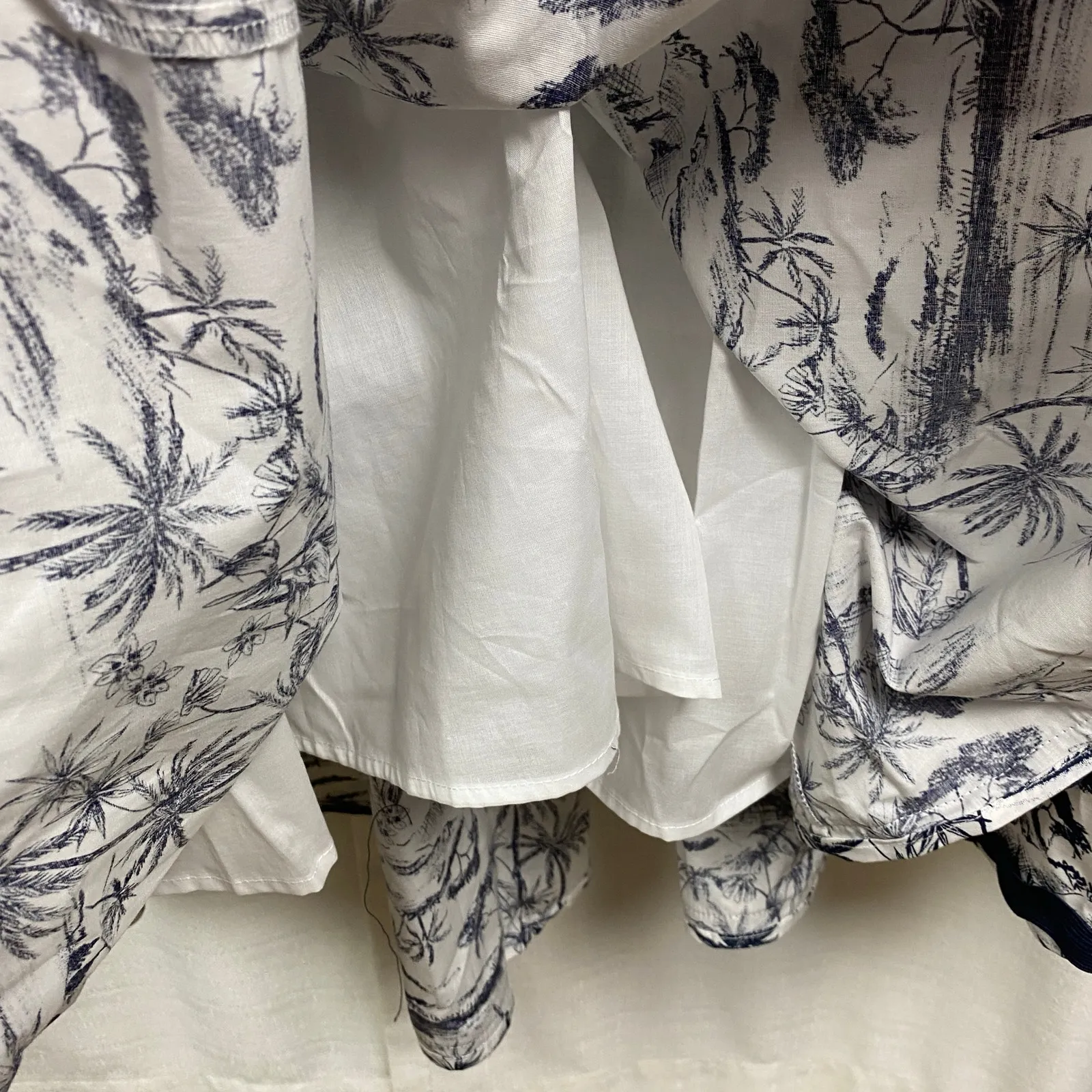 Torrid Belle Isle Blue Jungle Toile Babydoll Poplin Maxi Dress Sz.4 NWT - Image 14