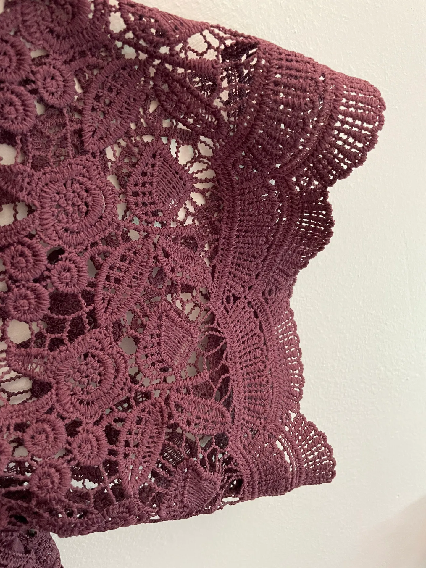 Purple Lacy Top Size L - Image 2