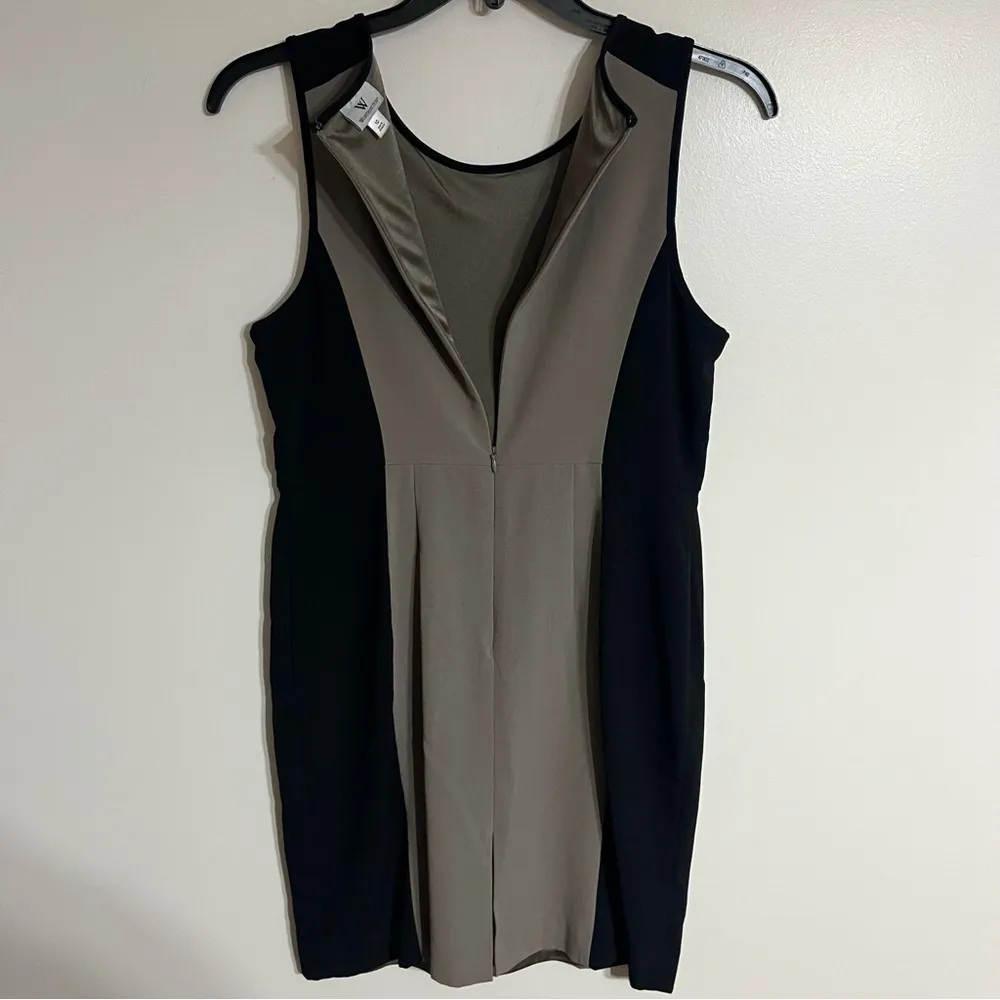 Womens Worthington Colorblock‎ Sheath Dress Career Wear Black/Taupe Size 10 - Image 10