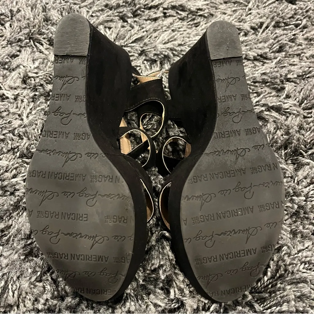 🍒AMERICAN RAG RACHEY PLATFORM WEDGE SANDAL SIZE 9.5🍒 - Image 6