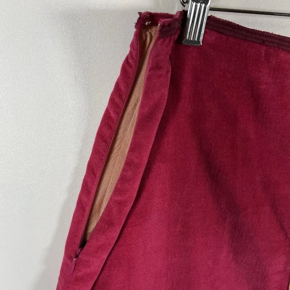 NWT Anthropologie Fei Velvet Embroidered Beaded Silk Blend Skirt Women’s Size 14 - Image 8