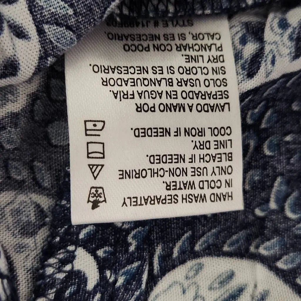 Patrons of Peace Navy Boho Skorts NWT Size XS Blue Paisley Shorts - Image 8