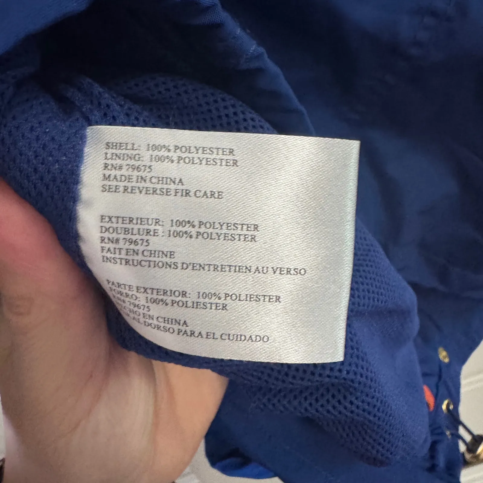 Michael Kors Women's Blue Lightweight Rain Jacket Coat - PXS - Image 5