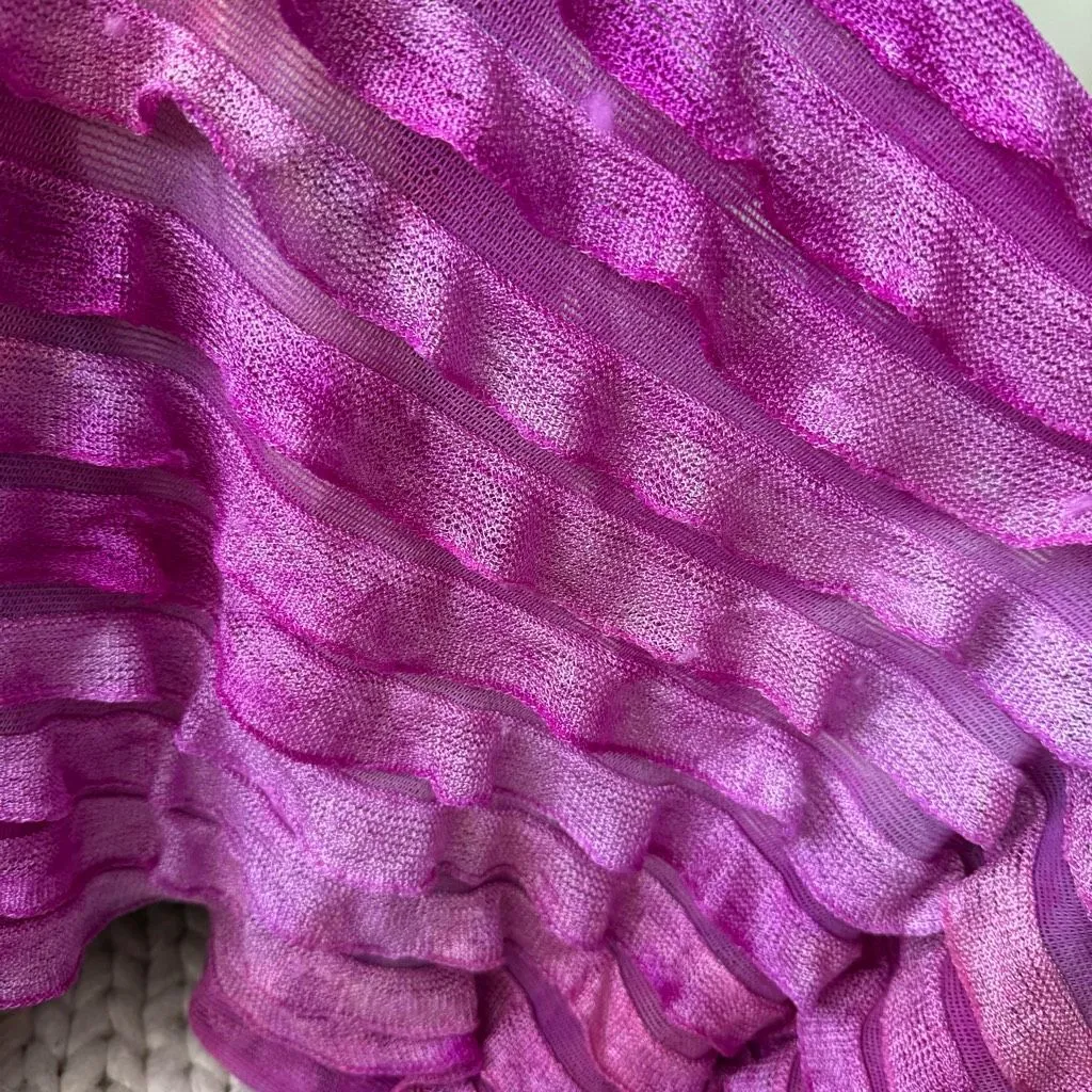 Sherry Haute Couture Halter Formal Gown Beaded Bling Blush Orchid $500 16 Tan - Image 9