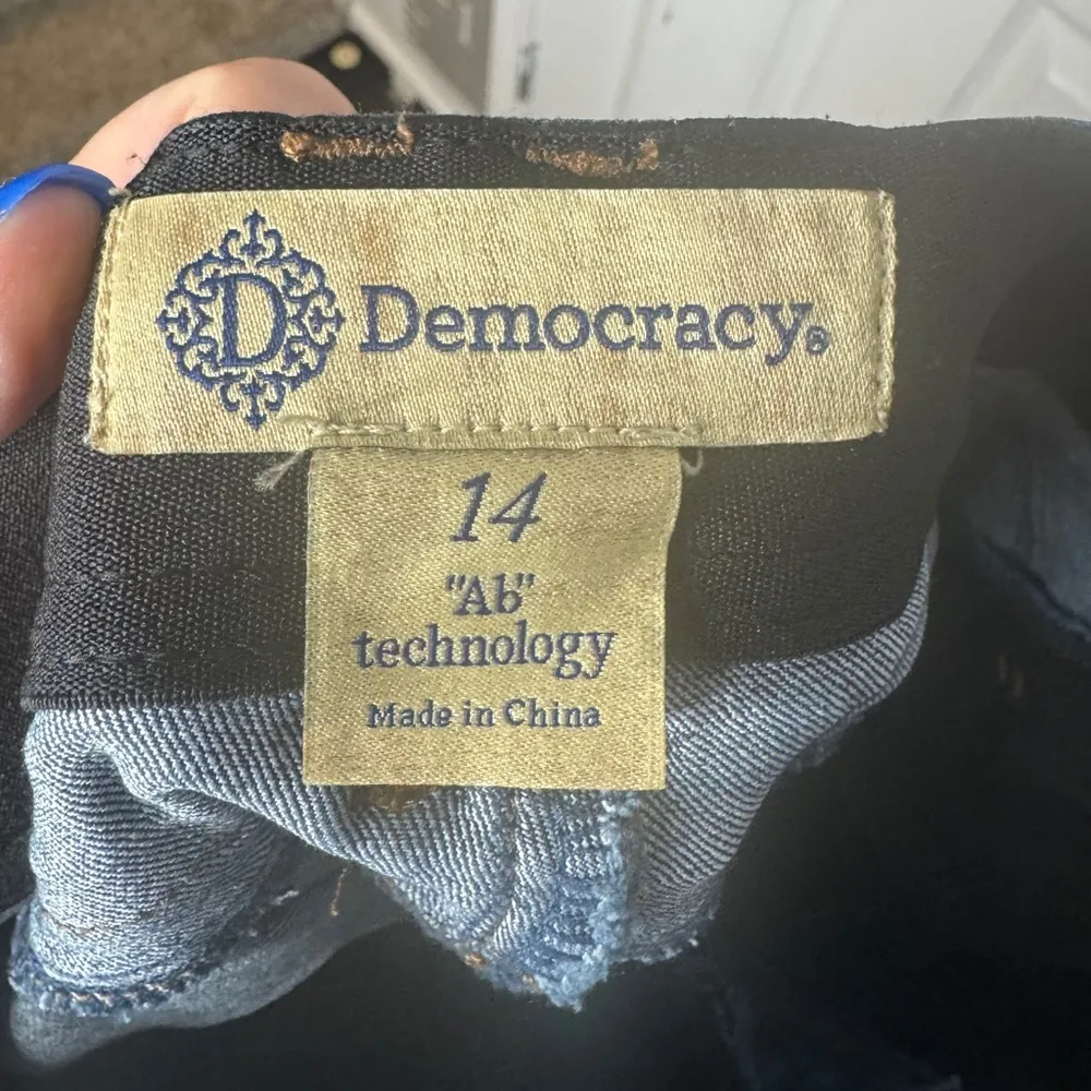 DEMOCRACY “Ab” Solution Woman’s Skinny Jeans Medium Wash Size 14 - Image 3