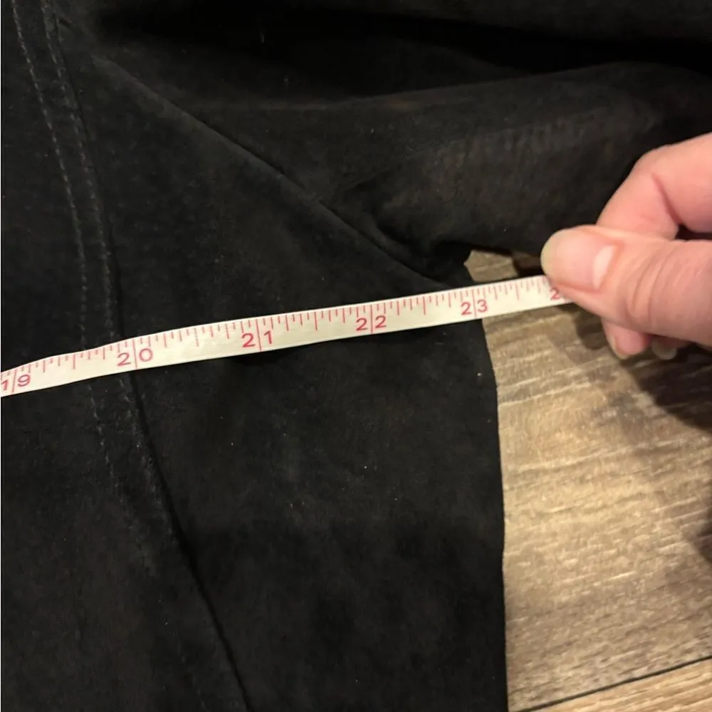 Preston & York VTG Woman’s Suede Leather Jacket Size 2X Lined Button Closure - Image 6