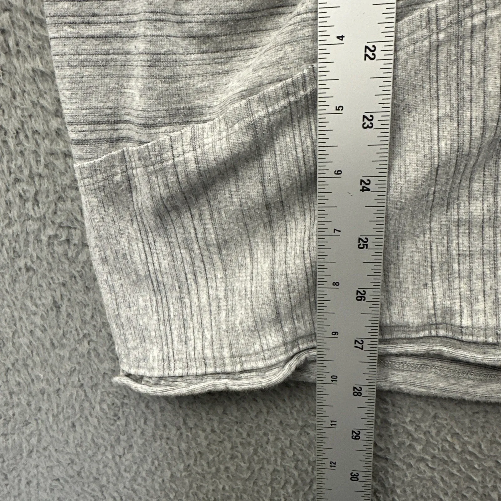 Neon Buddha 3/4 Sleeve Tunic Top Gray Lagenlook Boho Artsy Women's Large - Image 6