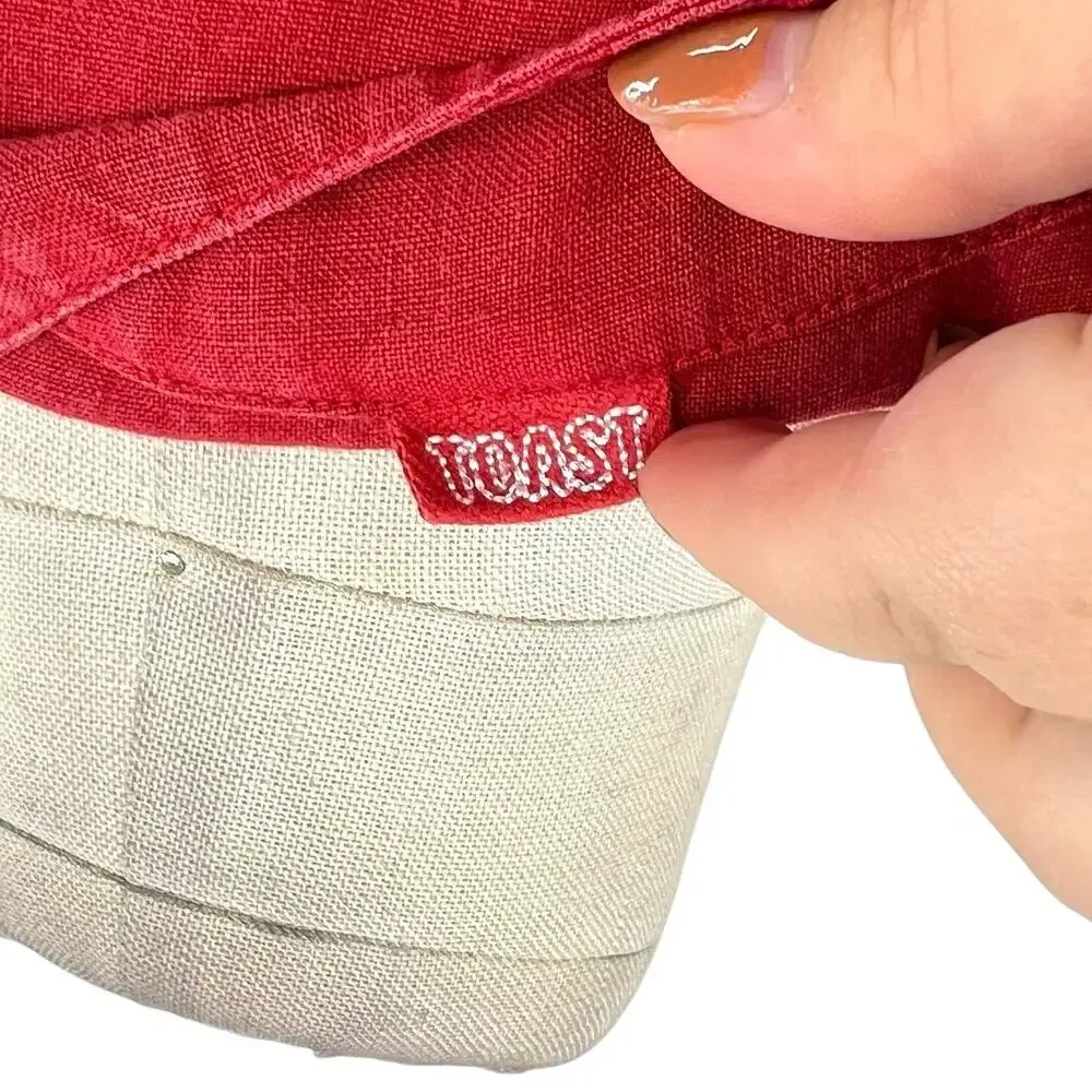 TOAST Shirt Red Natural Linen‎ V - Image 9