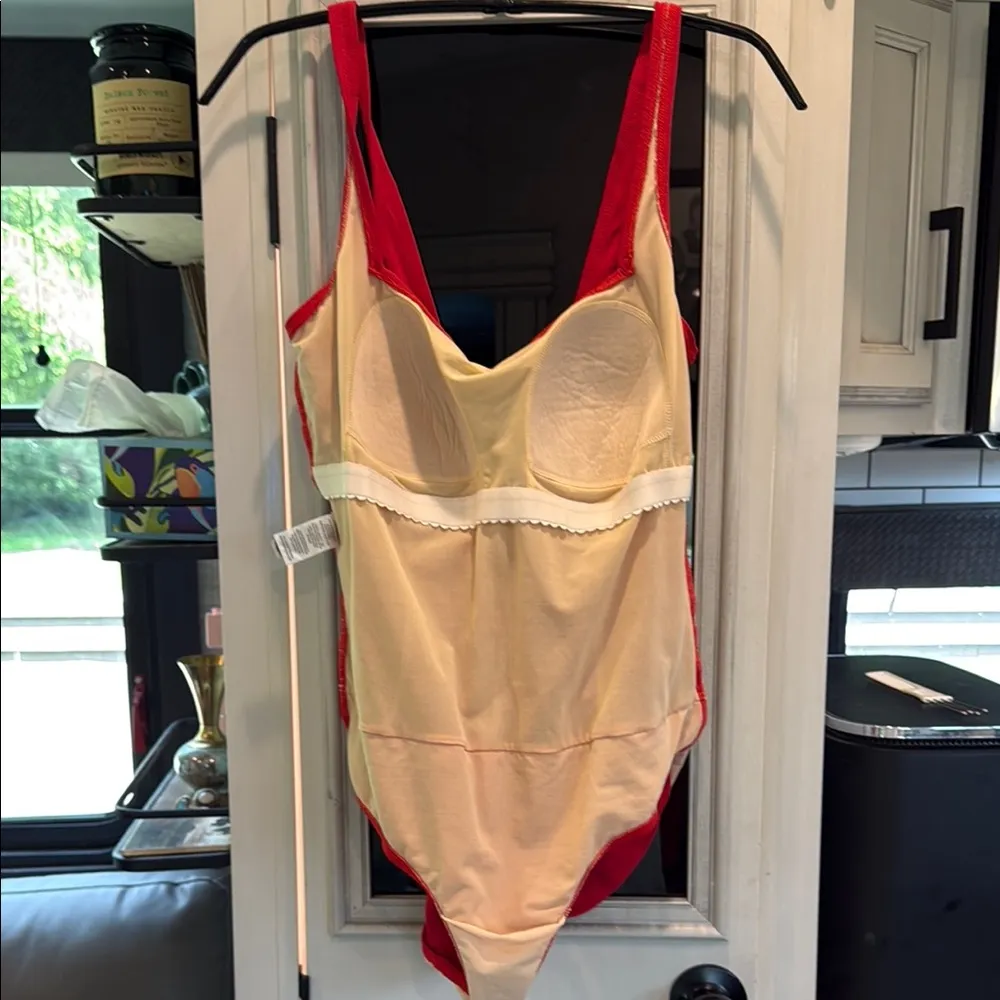 Peter Nygard Red Ruched One-Piece Swimsuit - Image 5