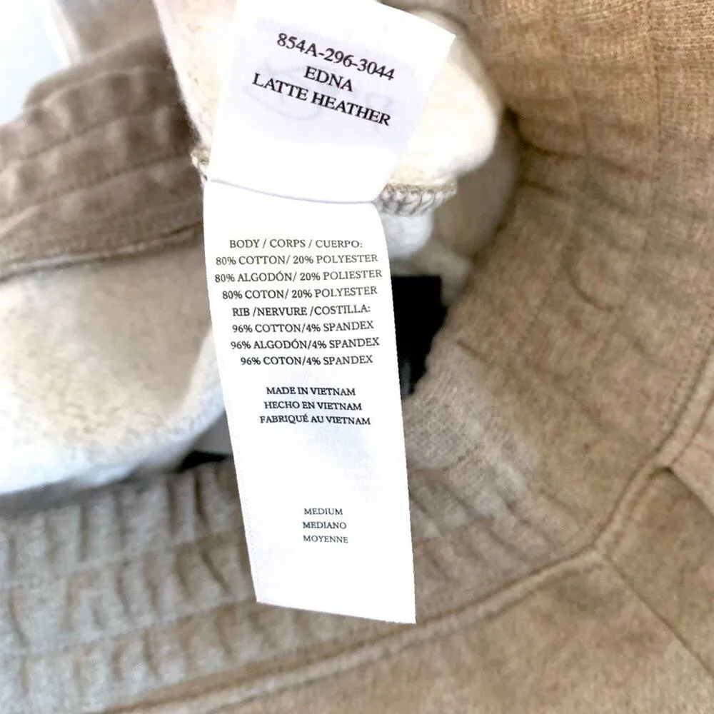 Rails NEW Edna Elevated Chic Jogger Pull On Sweatpants Latte Heather Tan Medium - Image 9