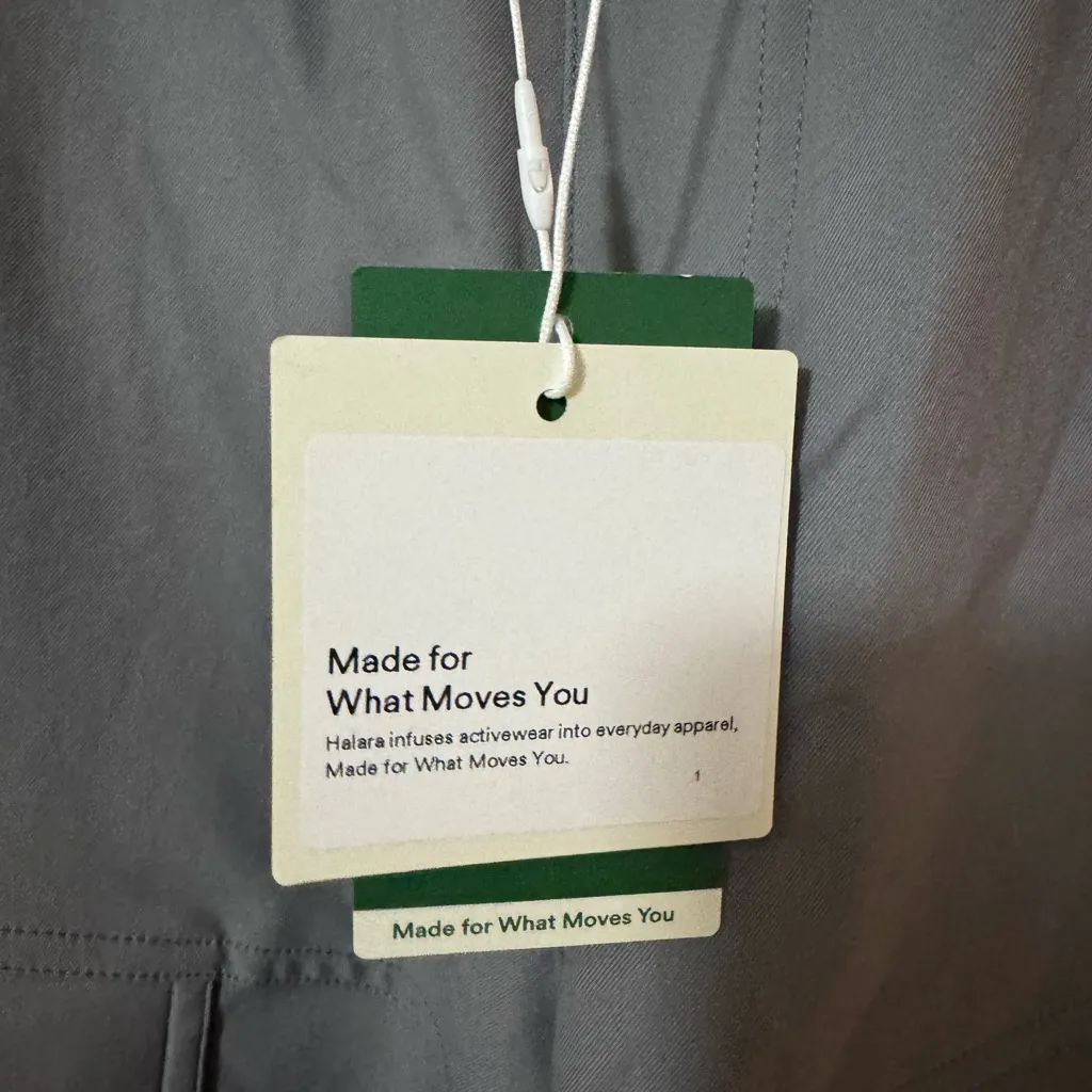 ⚡️Halara Gray Cargo Utility Pants Elastic Waist Pockets NEW - Image 7