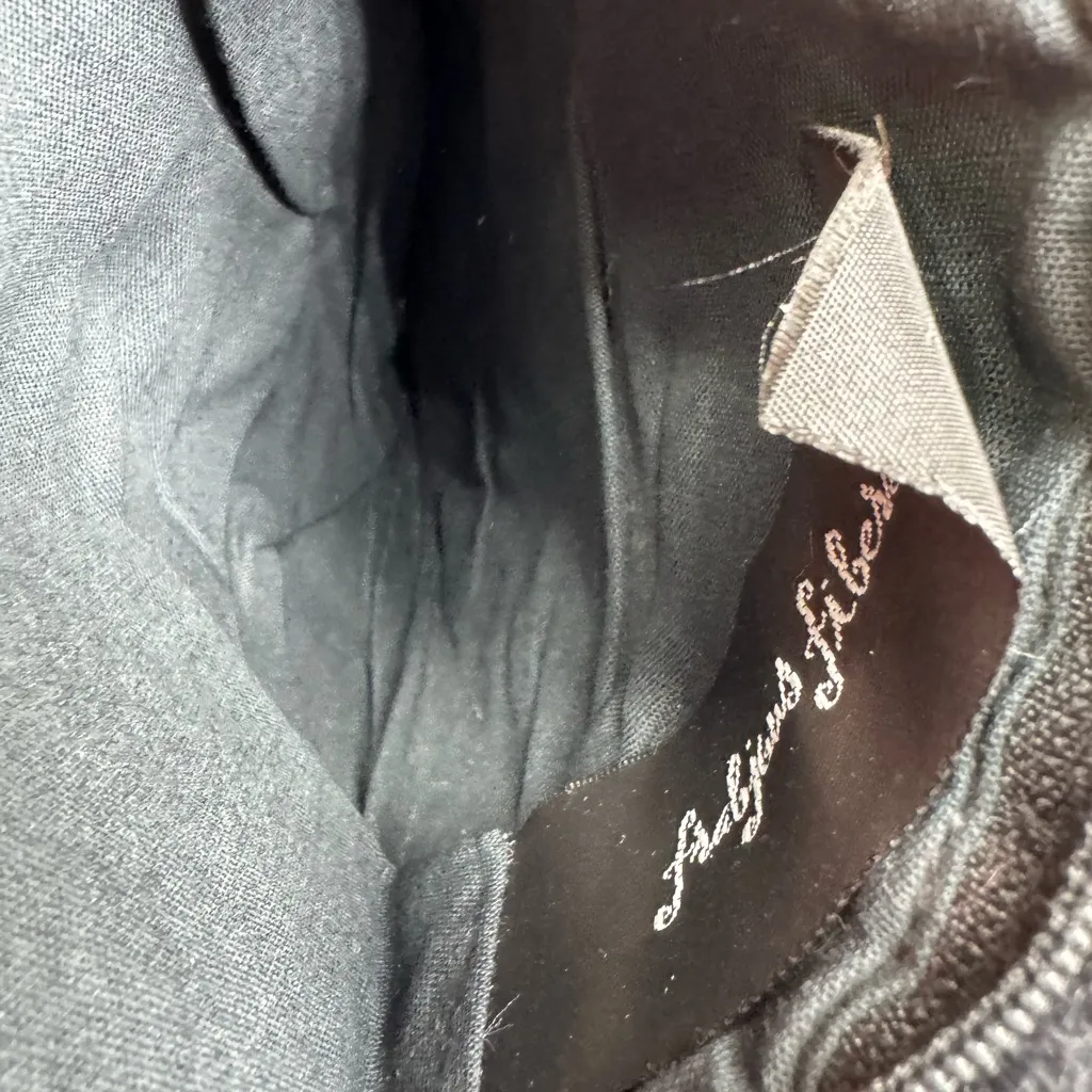 Frabjous Fibers wool Black wristlet Colorful Floral Design felted boho - Image 8