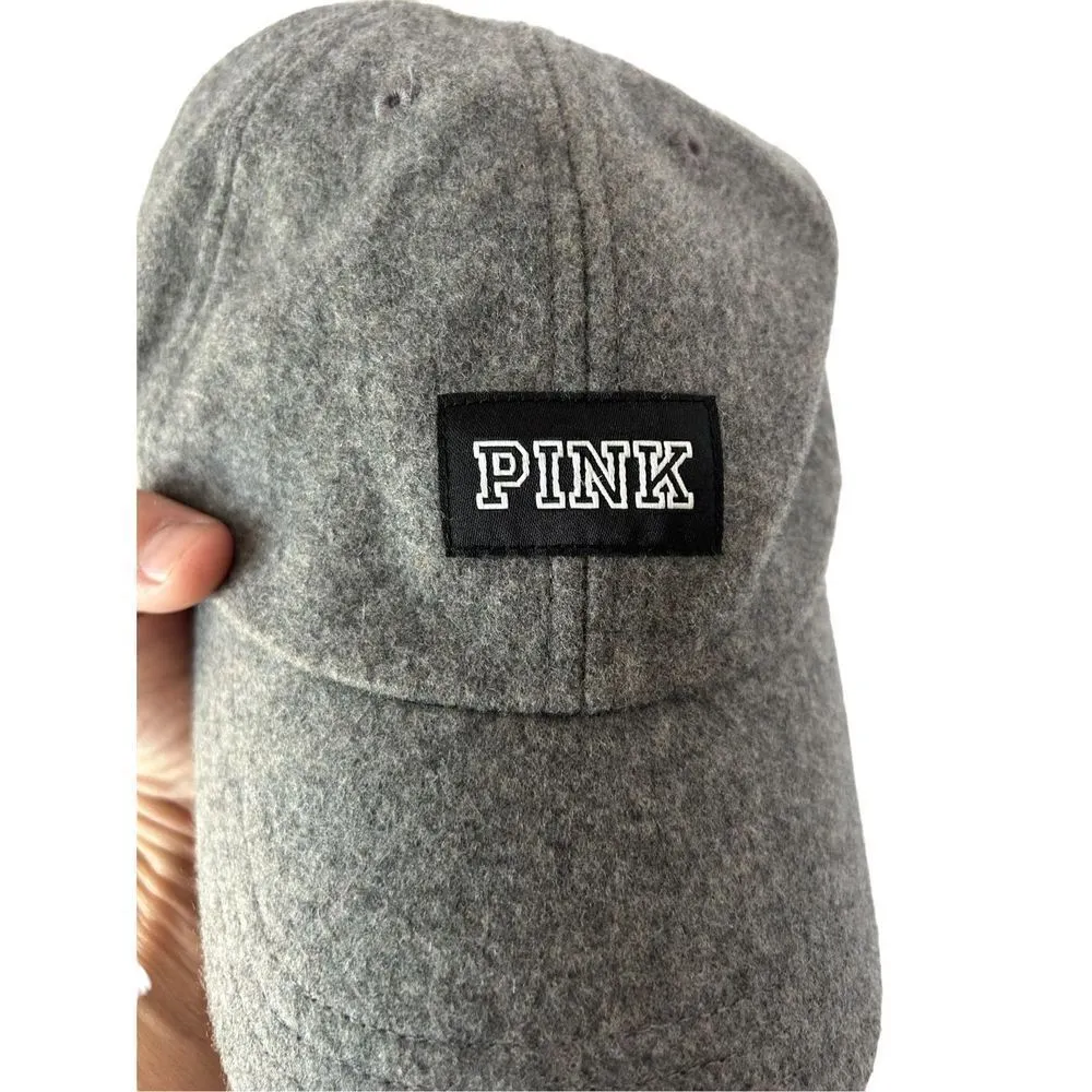 Pink by Victorias Secret wool gray hat logo PINK - Image 6