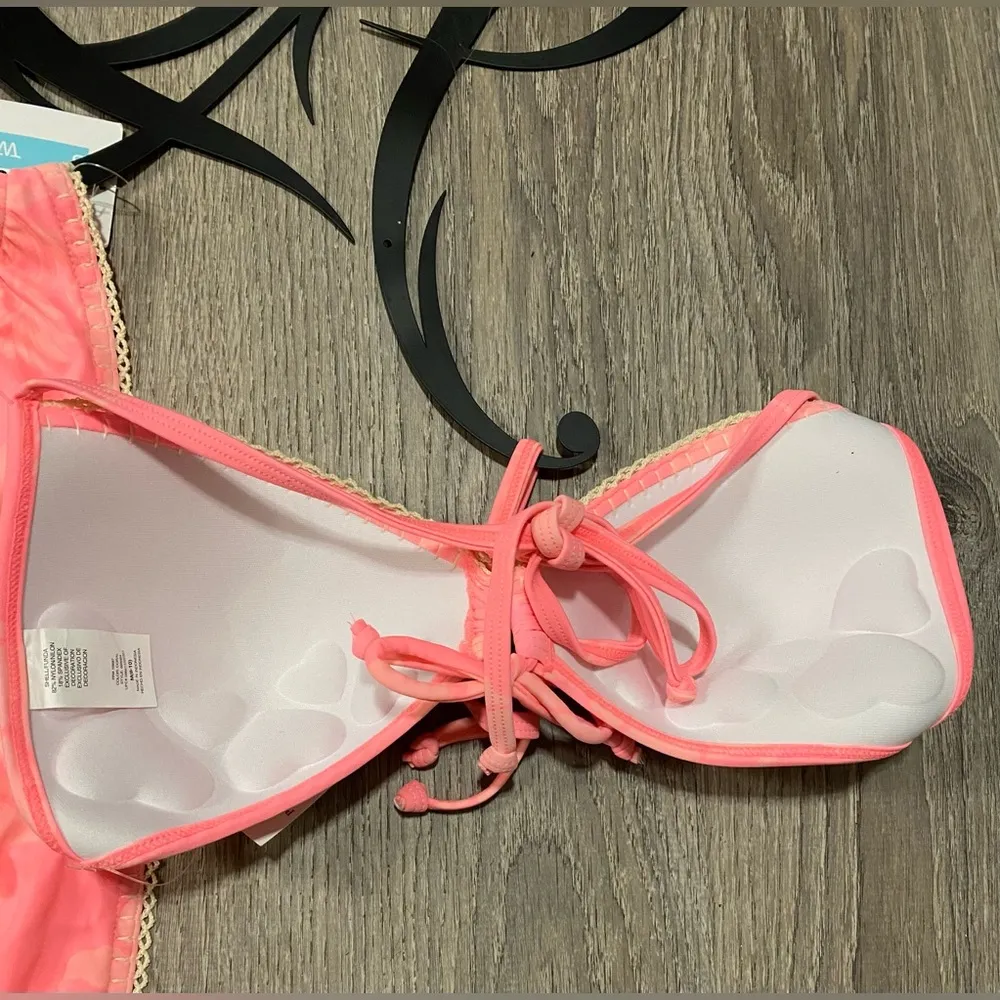 NWT Push Up Just Beach Cheeky Pink Two Piece Bikini Swim | Bathing Suit Size M - Image 4