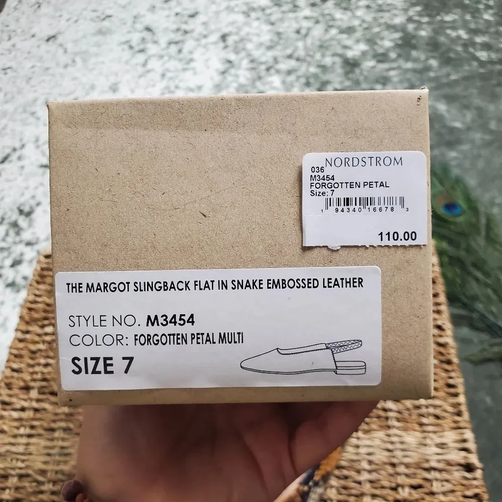 Madewell Margo Slingback Snake Embossed Mule Size: 7 - Image 4