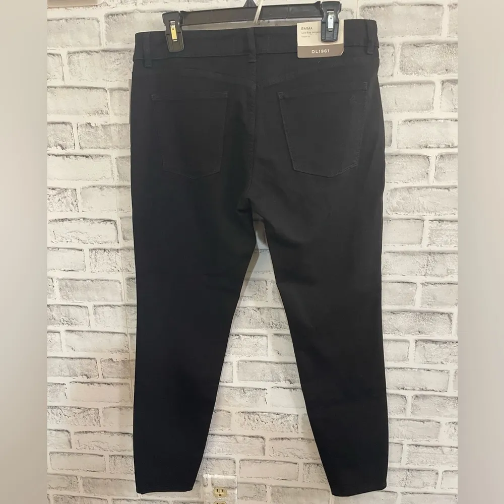 NWT! Women’s DL1961 Emma low rise instasculpt skinny black jeans Size 33 - Image 2