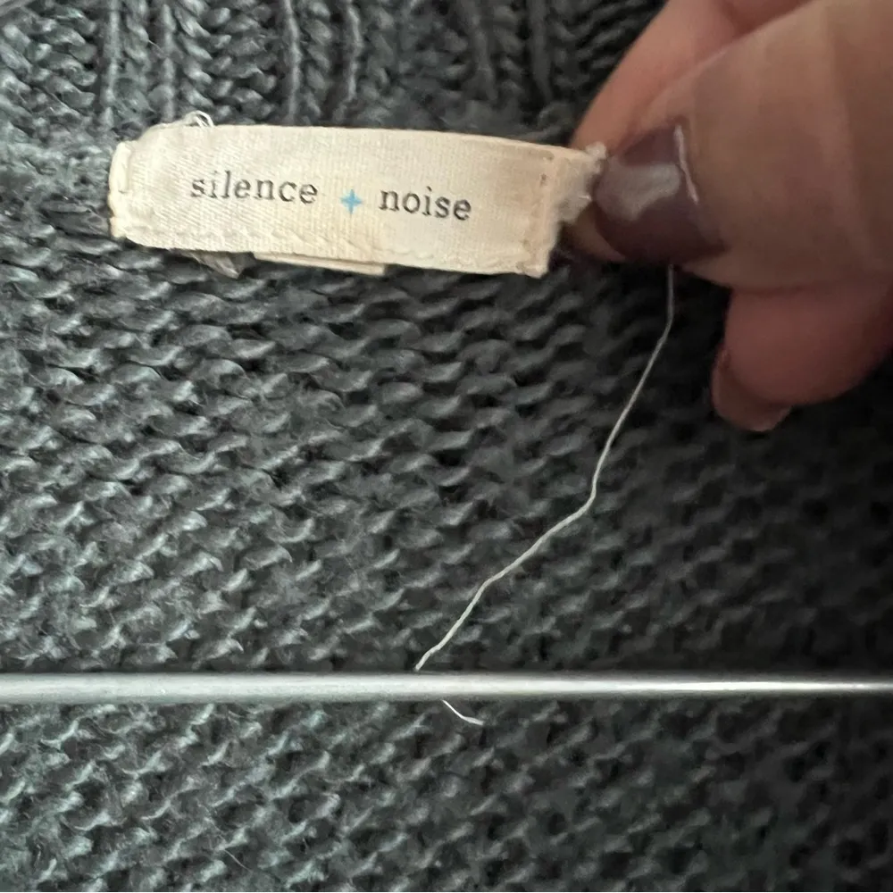 Silence‎ & Noise Green Chunky Knit Cardigan - Image 2