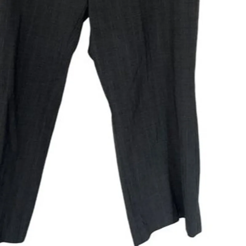 Gap Womens Dress Pants Size 16 Gray Wool Trousers Straight Leg High Rise Pockets - Image 6