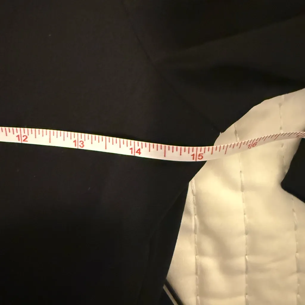 White House Black Market Black Ruched Sheath Dress XS 3/4 Sleeve Knee Length - Image 5